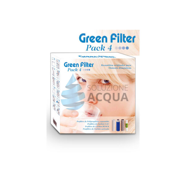 Green Filter set 4 cartucce ricambio 9-3/4"