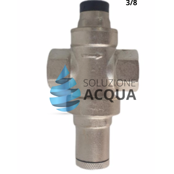 Riduttore di pressione acqua F/F 3/8" con attacco manometro